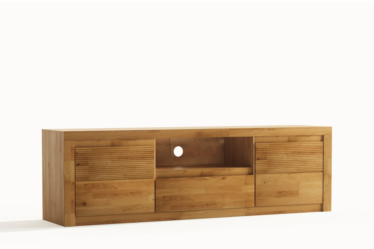 Beech TV Unit "Fala Drewna"