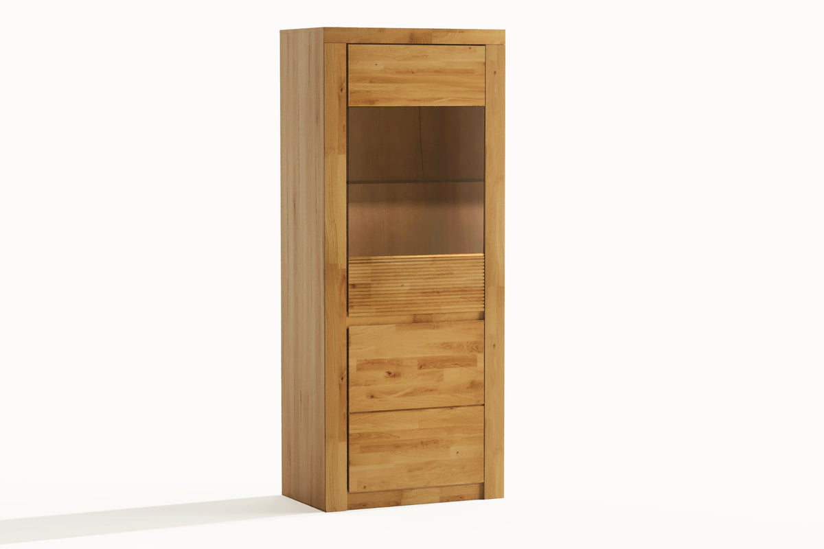 Beech Display Cabinet "Fala Drewna" (narrow)