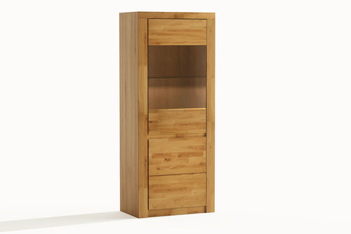 Beech Display Cabinet "Fala Drewna" (narrow)