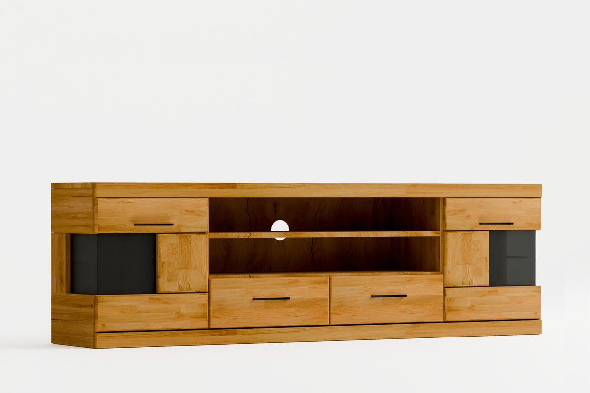 Beech TV Unit "Ciepły Wieczór"