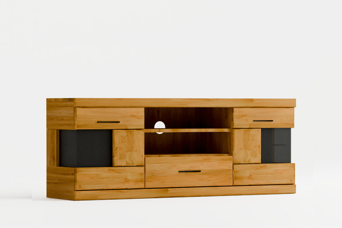 Beech TV Unit "Ciepły Wieczór" (large)