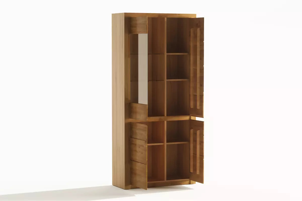 Beech Display Cabinet "Fala Drewna"