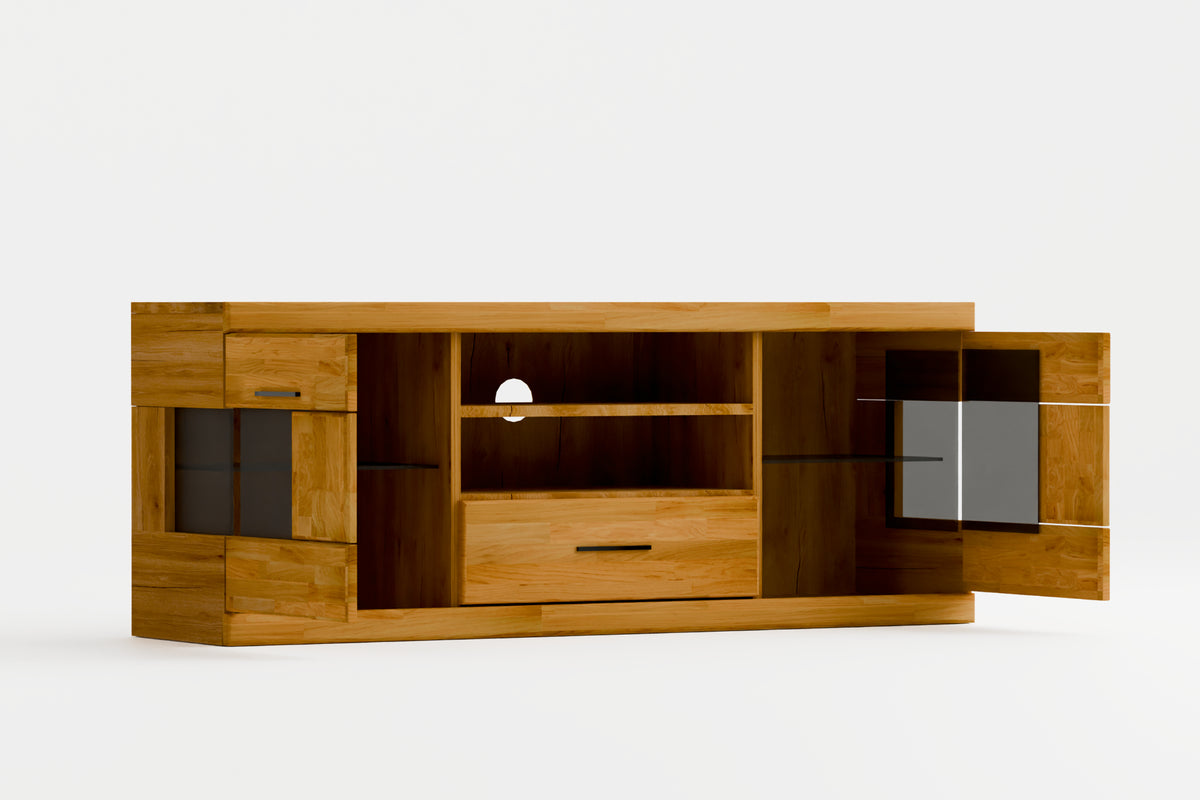 Beech TV Unit "Ciepły Wieczór" (large)