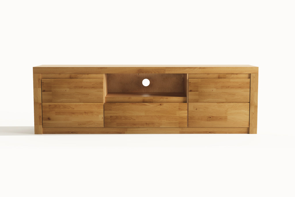 Beech TV Unit "Fala Drewna"