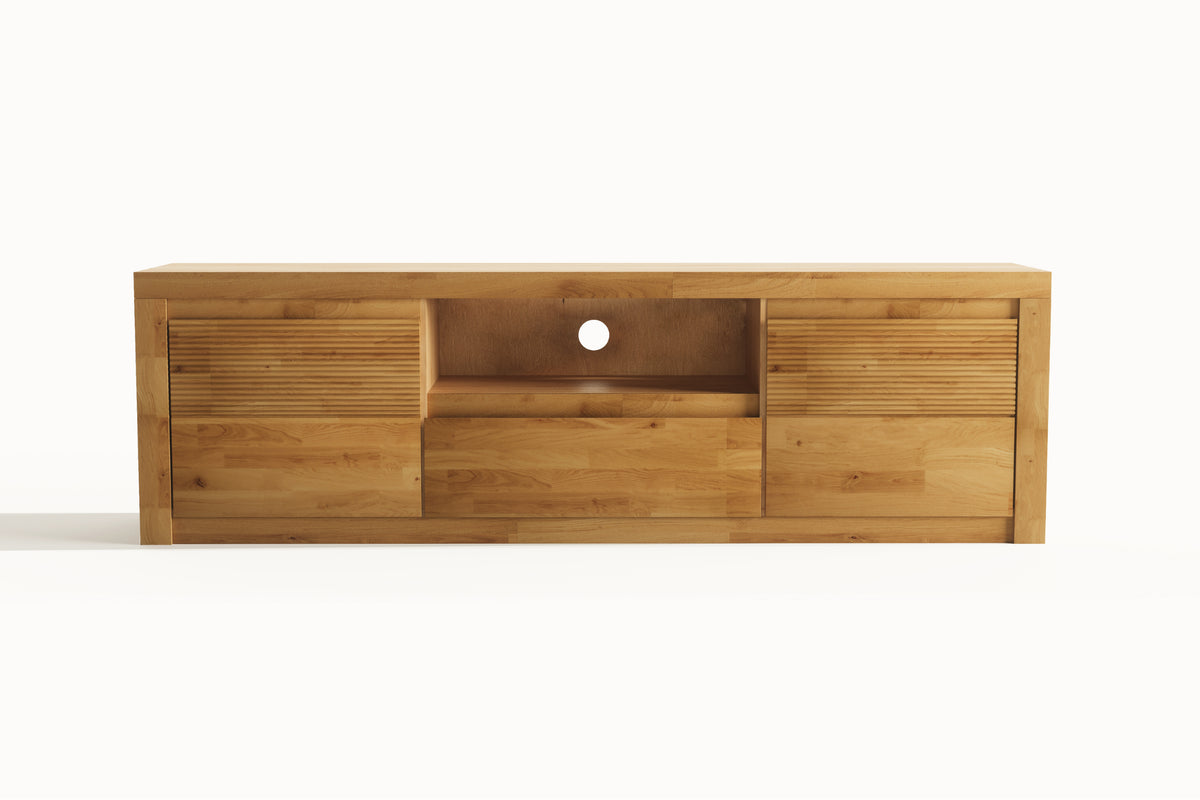 Beech TV Unit "Fala Drewna"