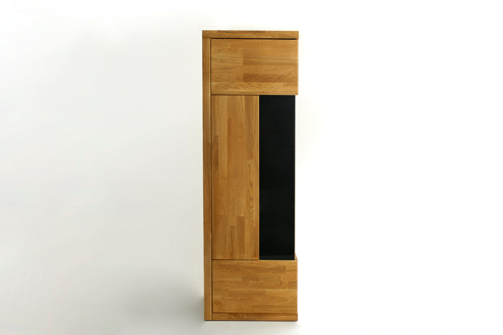 Oak Display Cabinet "Smukła Wieża"