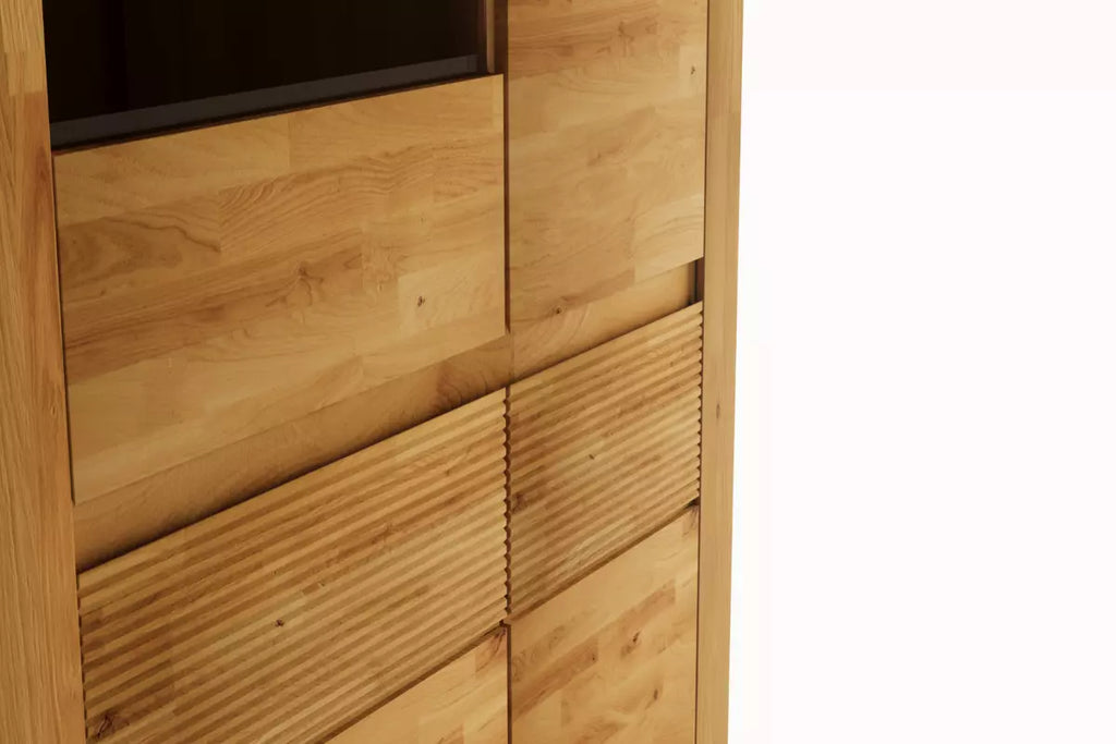 Beech Display Cabinet "Fala Drewna"