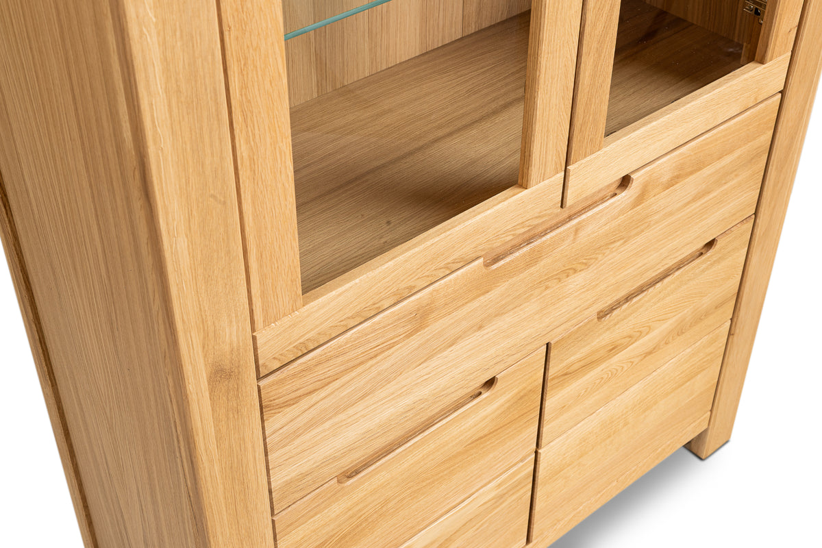 Oak Display Cabinet "Jasny Bór"