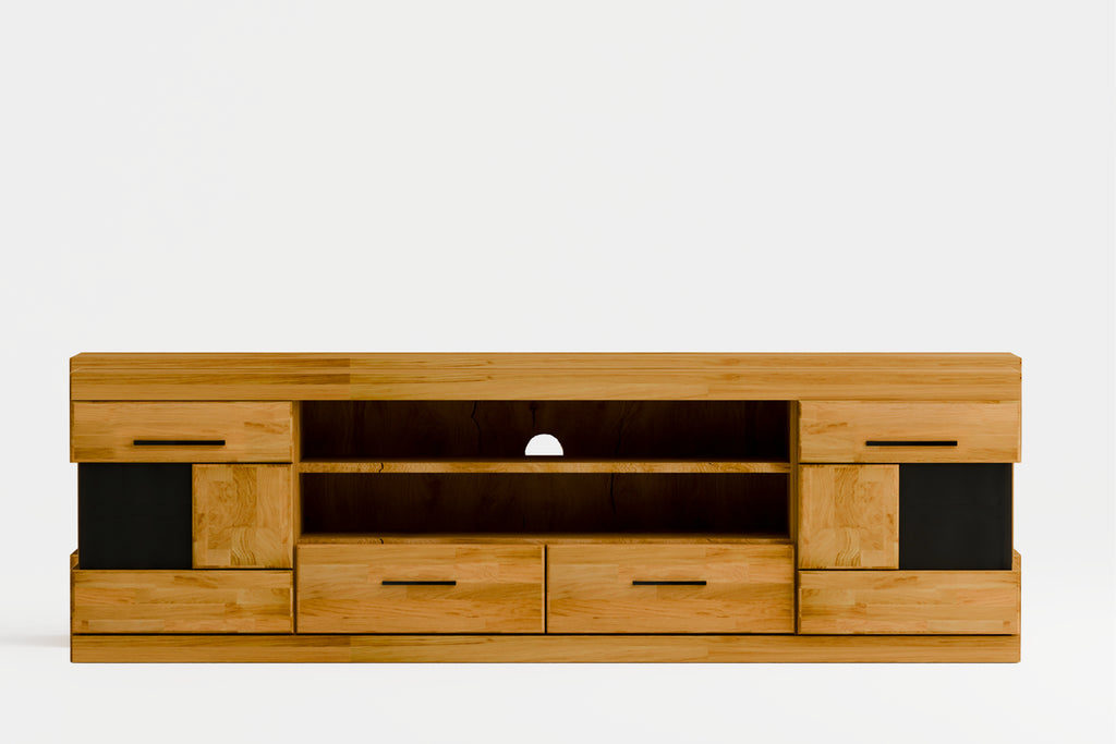 Beech TV Unit "Ciepły Wieczór"
