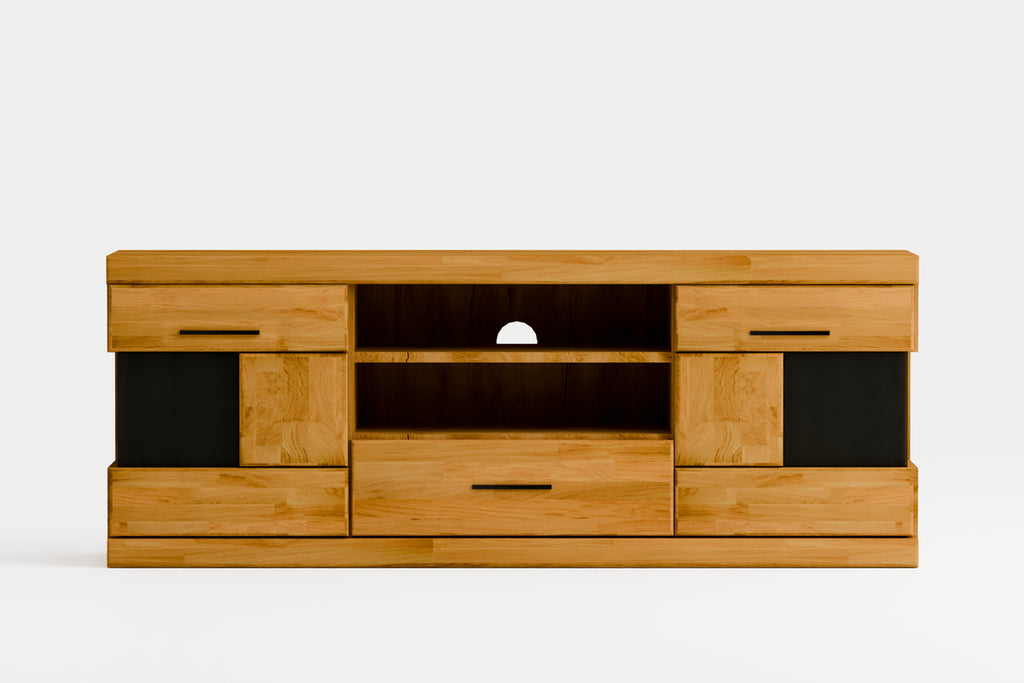 Beech TV Unit "Ciepły Wieczór" (large)