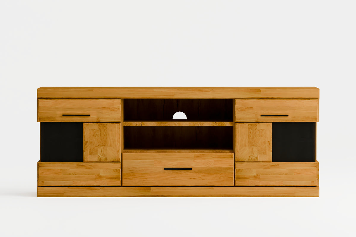 Beech TV Unit "Ciepły Wieczór" (large)
