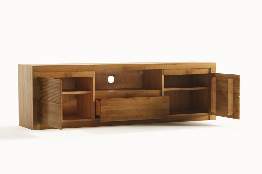 Beech TV Unit "Fala Drewna"