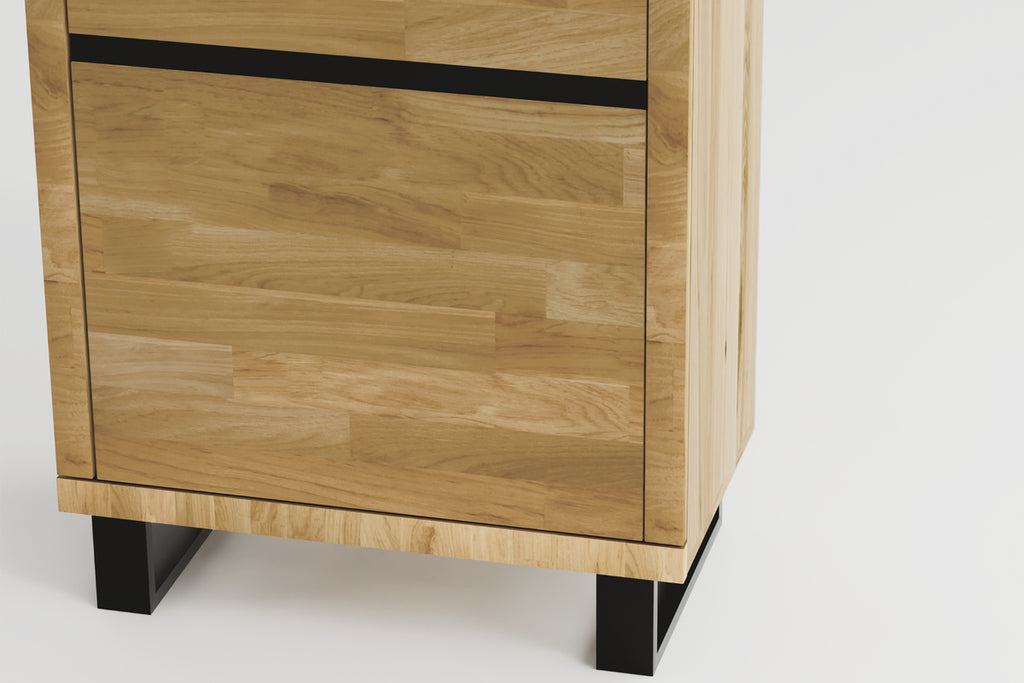 Beech Display Cabinet "Loft Natura"